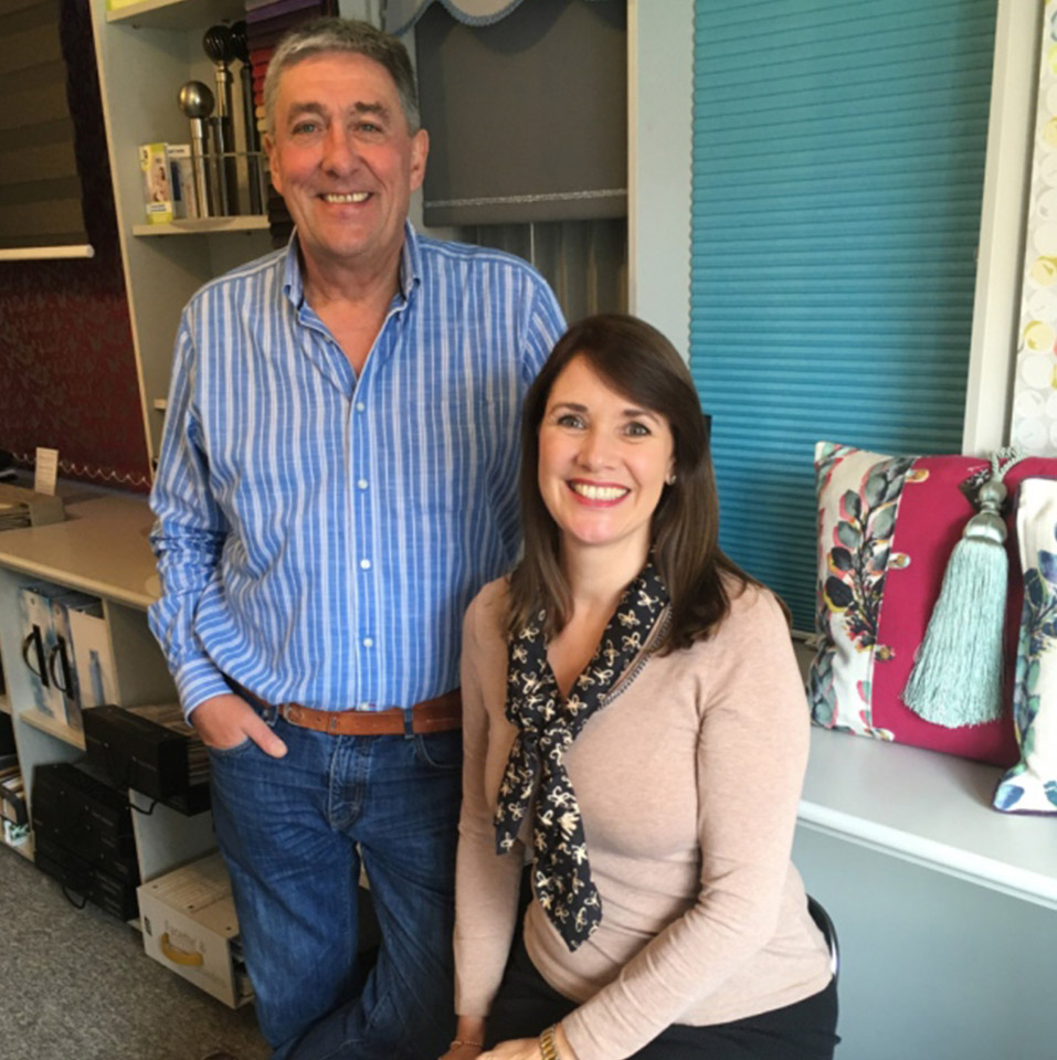 Monty & Helen, Bespoke Blinds, Long Melford, Suffolk